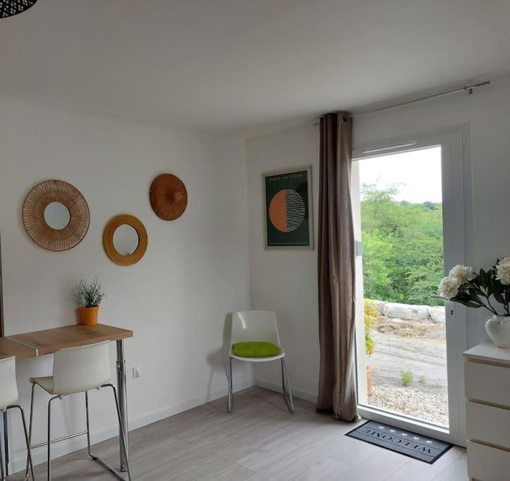 Ferienwohnung Les Coteaux De La Grange Mercuer Exterior foto